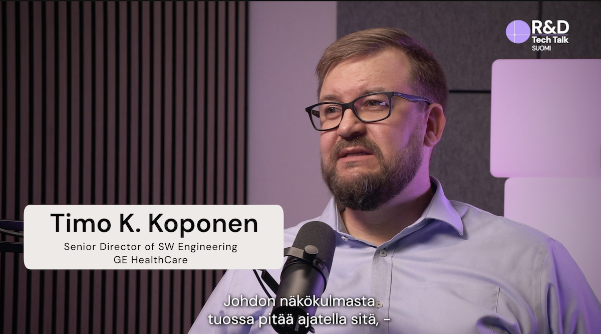 Softability R&D Tech Talk Suomi podcast with Timo K. Koponen, Senior Director of Software Engineering, GE HealthCare