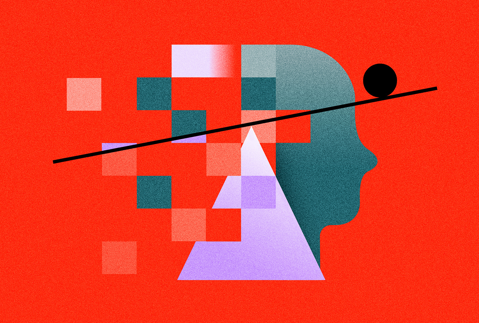 AI won't take software developer jobs - abstract illustration.